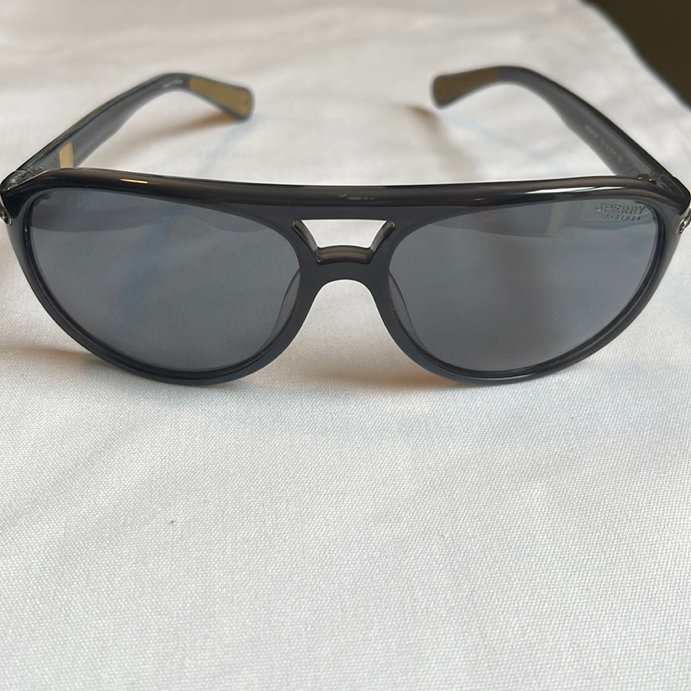 SPERRY TOP SIDER 57 15 130 NEWPORT Aviator style, black/gray stripe frame,UNISEX